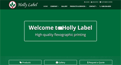 Desktop Screenshot of hollylabel.com